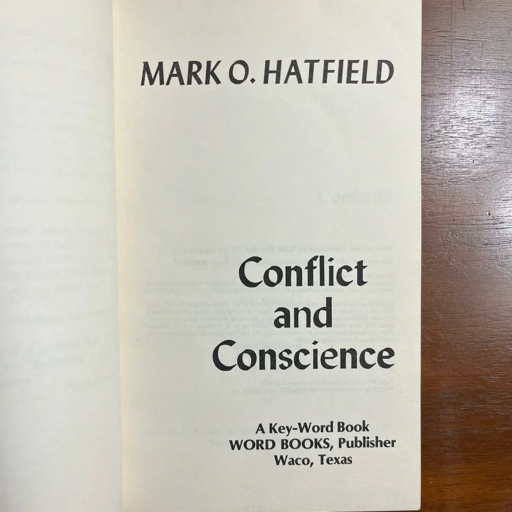 📕”Conflict and Conscience” (1971) by Mark O. Hatfield Vintage Paperback Book📕 - Picture 9 of 14